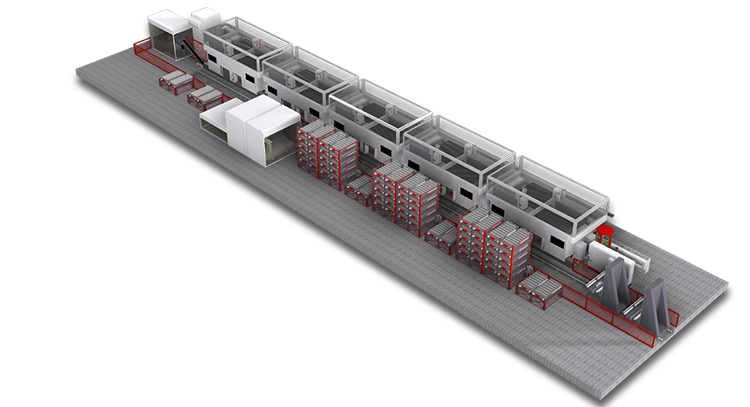 FMS sistema di cambio pallet automatico - K2010